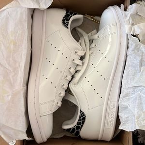 Adidas Stan Smith sneakers w/snake skin